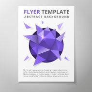 Geometric triangular abstract flyer