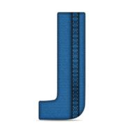 Alphabet Blue Jeans Letter N17