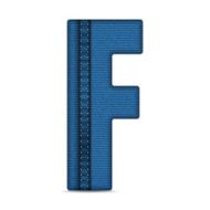 Alphabet Blue Jeans Letter N21