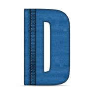 Alphabet Blue Jeans Letter N22