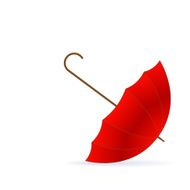 Vector red umbrella N2