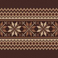 Traditional Fair Isle Pattern Seamless Knitting Ornament