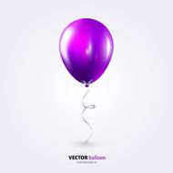 Party flying balloon with streamer isolated on white background N2