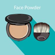 face powder style flat