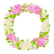 Wreath of lilac twigs