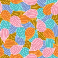 Bulbs Seamless colorful ornamental pattern N4