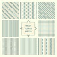 Seamless backgrounds collection vintage tile