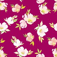 Watercolor flower pattern N63