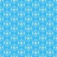 Seamless pattern Retro Blue N12