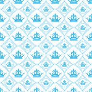 Seamless pattern Vector Blue