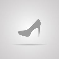 Elegant women&#039;s shoe - Vector icon