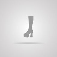 Woman Hessian boots icon