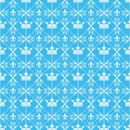 Seamless pattern Vector Blue N4