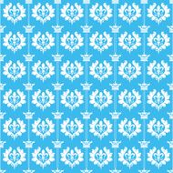 Seamless pattern Vector Blue N5