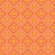 Seamless pattern Vector Retro N12