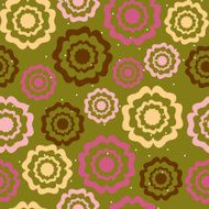 Abstract vector colorful background with flowers
