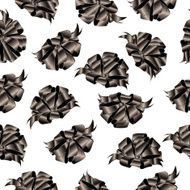 Bows abstract seamless pattern