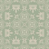 Seamless Retro Wallpaper N38