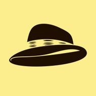 bowler hat vector illustration