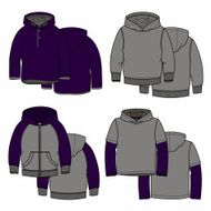 Purple hoodies