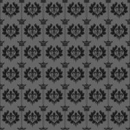 Black damask wallpaper