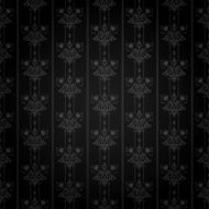 Black damask wallpaper N3