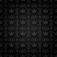 Black damask wallpaper N4