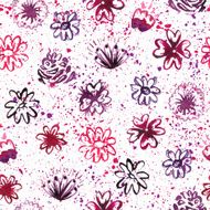 Watercolor floral seamless pattern N31