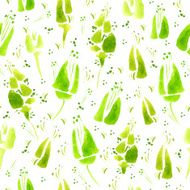 Watercolor floral seamless pattern N34