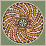 Byzantine decorative rosette