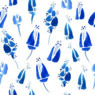 Watercolor floral seamless pattern N39