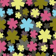 Abstract vector colorful background with flowers N4