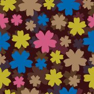 Abstract vector colorful background with flowers N8