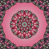 Seamless psychedelic paisley background