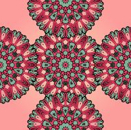 Seamless psychedelic paisley background N2