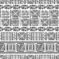 Abstract Seamless Pattern in Ethnic Style