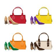 Woman Shoes and Handbag
