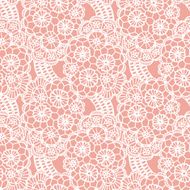 Lace seamless pattern with flowers N73