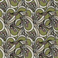 decorative pattern of the plant and abstract elements N4