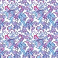 Blue and Pink Ethnic Pattern