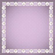 Vintage Pearl Frame Background Vector Illustration N5