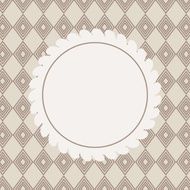 Design Retro Label Frame with Bow Vector Illustration N5