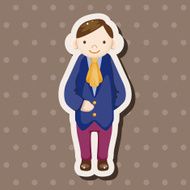 boy man cartoon theme elements N178