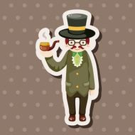 boy man cartoon theme elements N180