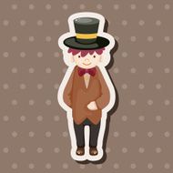 boy man cartoon theme elements N184