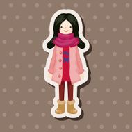 lady girl cartoon theme elements N193