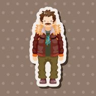 boy man cartoon theme elements N190