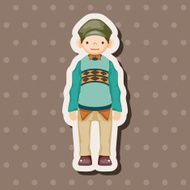 boy man cartoon theme elements N192