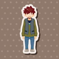 boy man cartoon theme elements N193