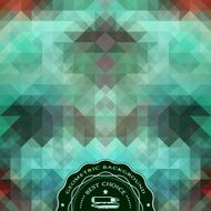 Geometrical abstract background with a label N3